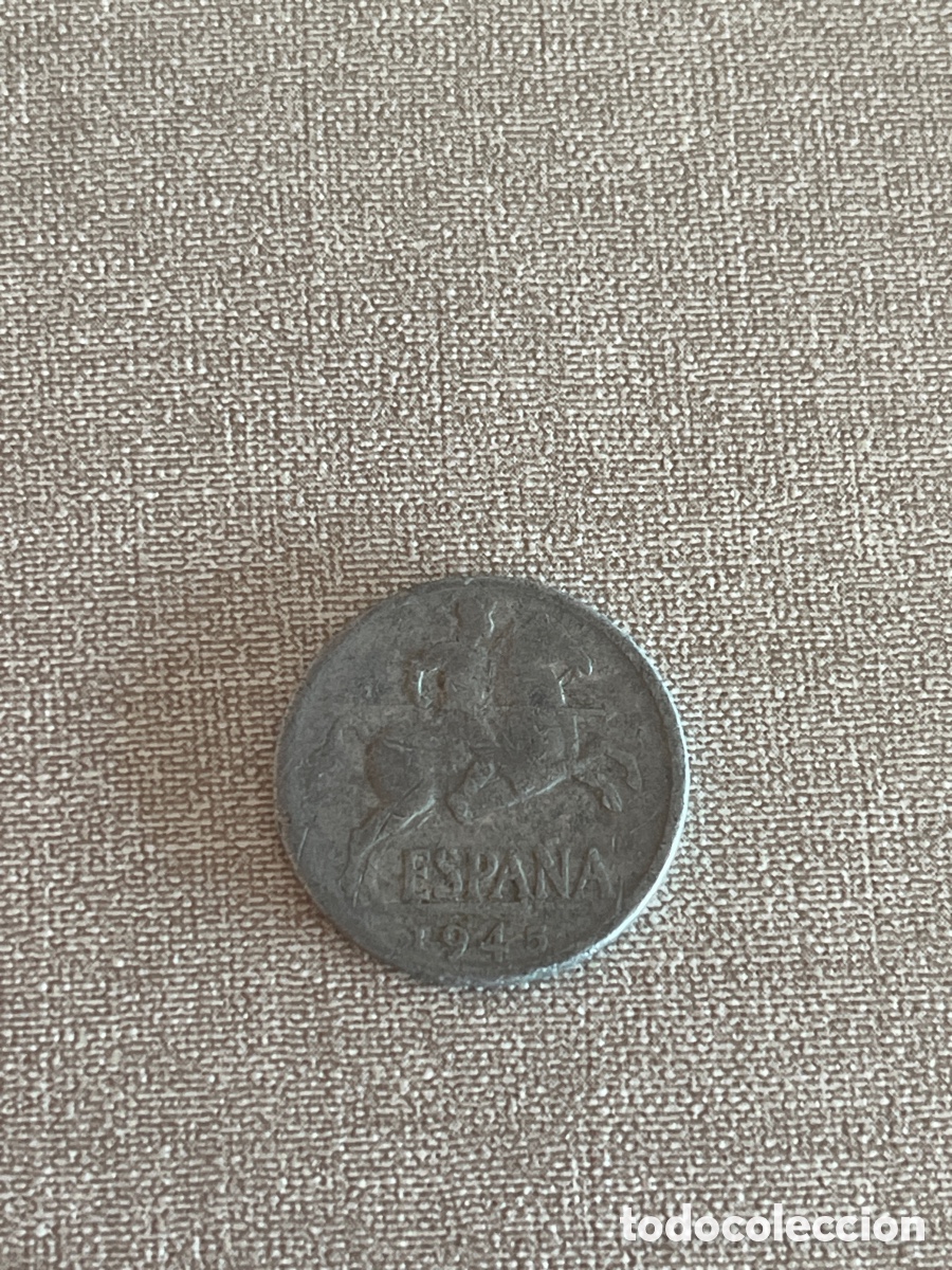 Monedas medievales: 10 c&eacute;ntimos 1945 - Foto 2