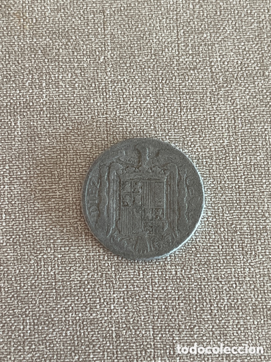 Monedas medievales: 10 c&eacute;ntimos 1945 - Foto 1