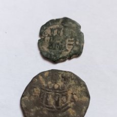 Monete medievali: FELIPE II Y III - SIGLO XVI - II Y IV MARAVEDIES