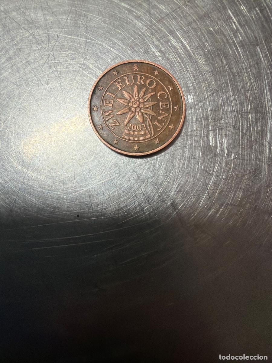 Monedas medievales: moneda de 2 c&eacute;ntimos de euro de Austria - Foto 3