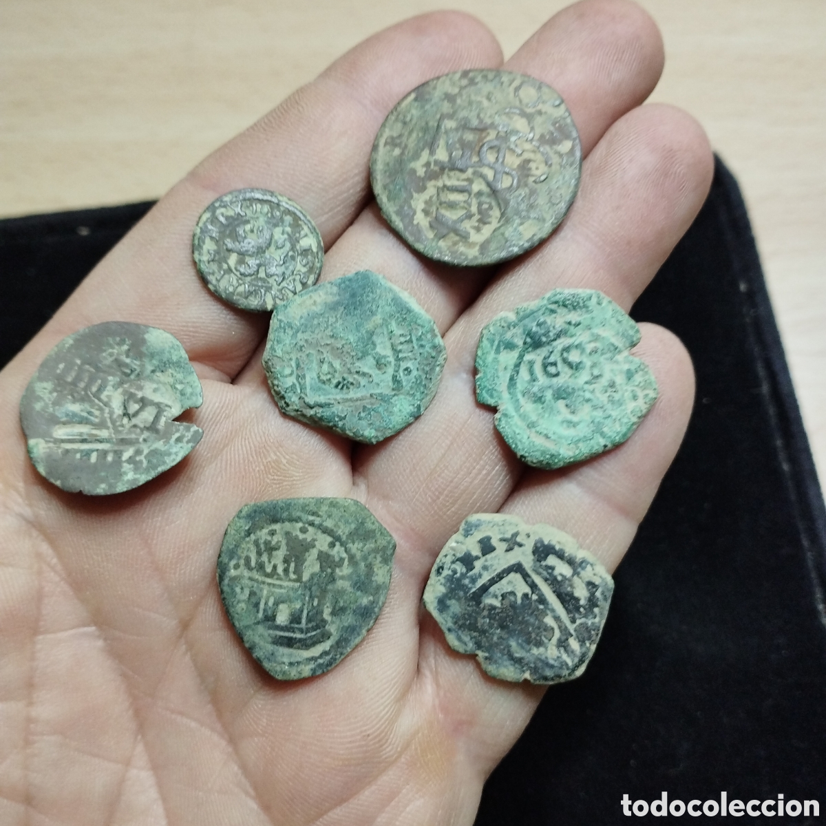 Monedas medievales: Lote de monedas antiguas, medievales.