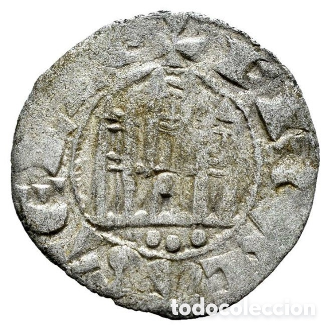 Monedas medievales: Moneda FERNANDO IV. Pepion . Tres Puntos (1295-1312)