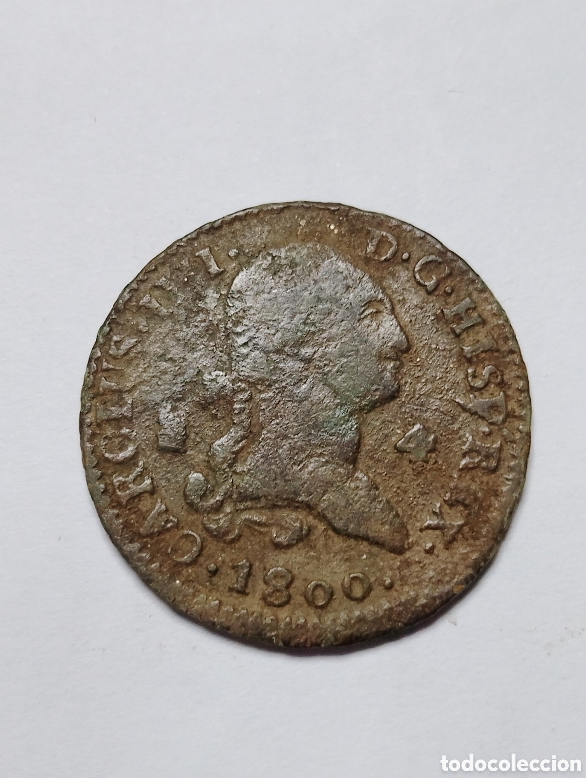 Monedas medievales: 2 monedas de Carolus llll de 1800 y 1796 de 4 y 2 maraved&iacute;es ceca segovia