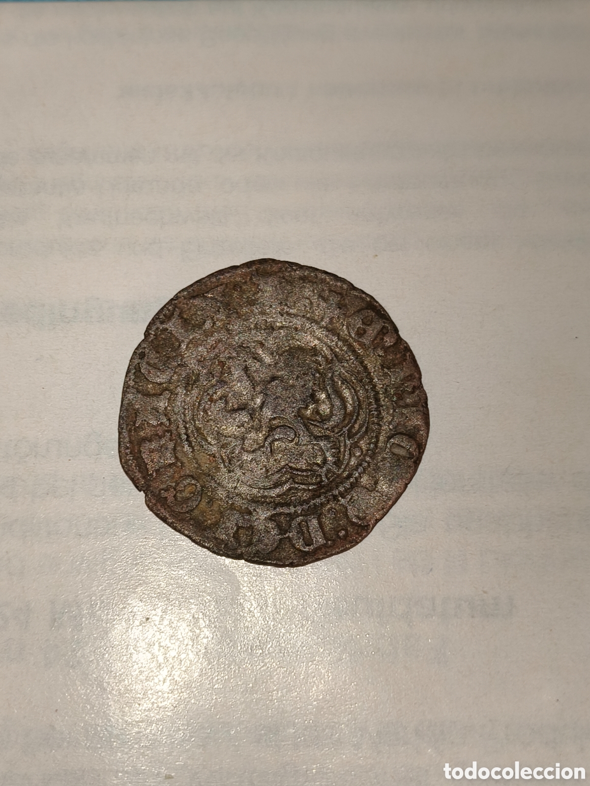Monedas medievales: Blanca de 2 maraved&iacute;s de vell&oacute;n - Foto 2