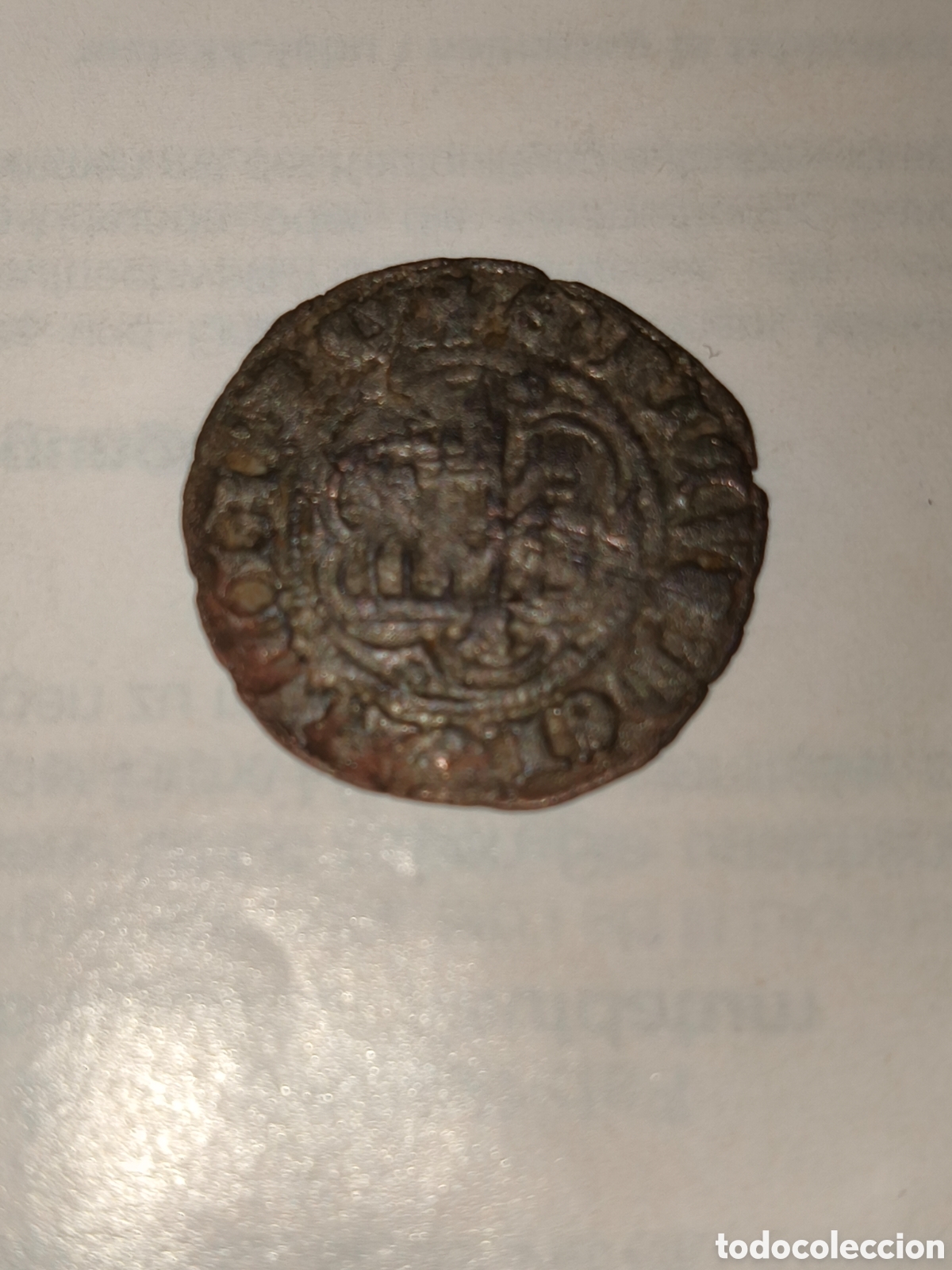 Monedas medievales: Blanca de 2 maraved&iacute;s de vell&oacute;n - Foto 3