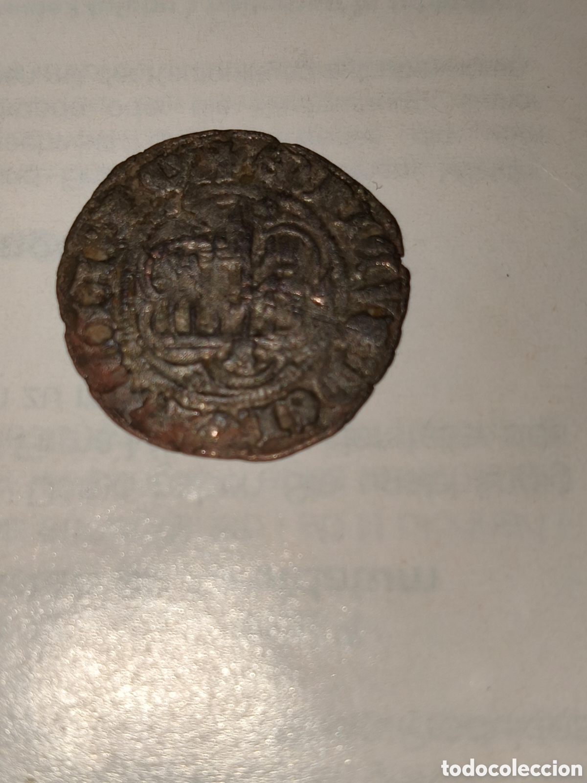 Monedas medievales: Blanca de 2 maraved&iacute;s de vell&oacute;n - Foto 4