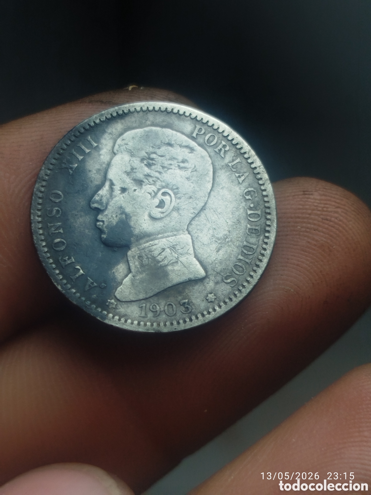 Monedas medievales: 1 peseta Alfonso 1903
