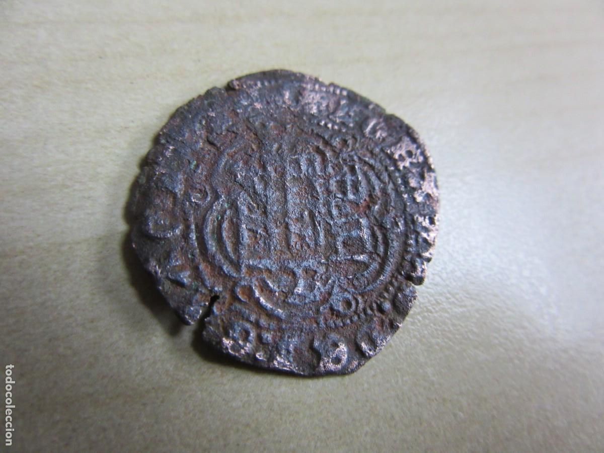 Monedas medievales: Blanca de Juan II de Castilla 1406-1454 Ceca Burgos Vell&oacute;n