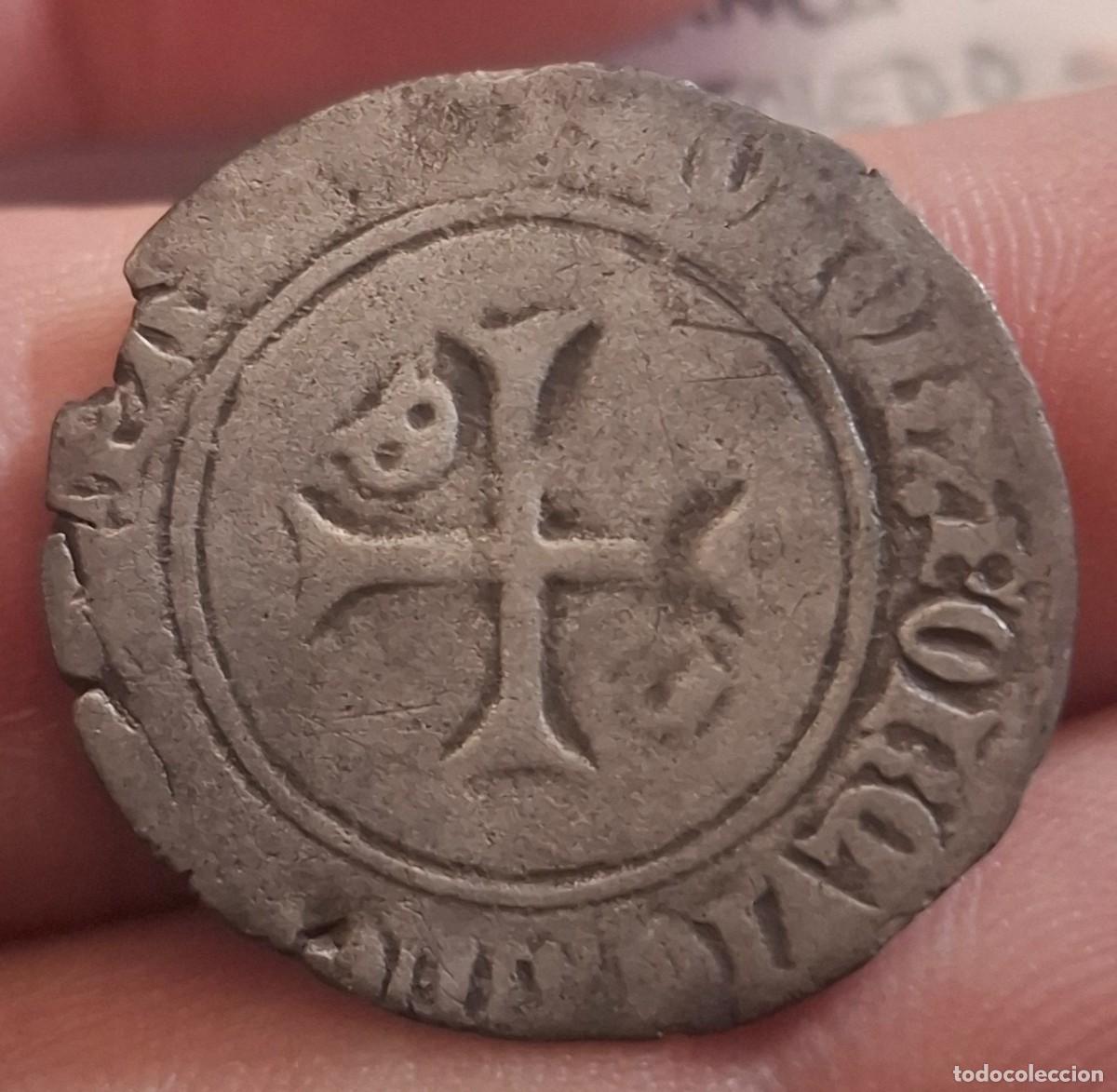 Monedas medievales: MUY RARA Blanca de FRANCISCO FEBO 1479-1483 bearn. 26mm 1.75 gr vellon