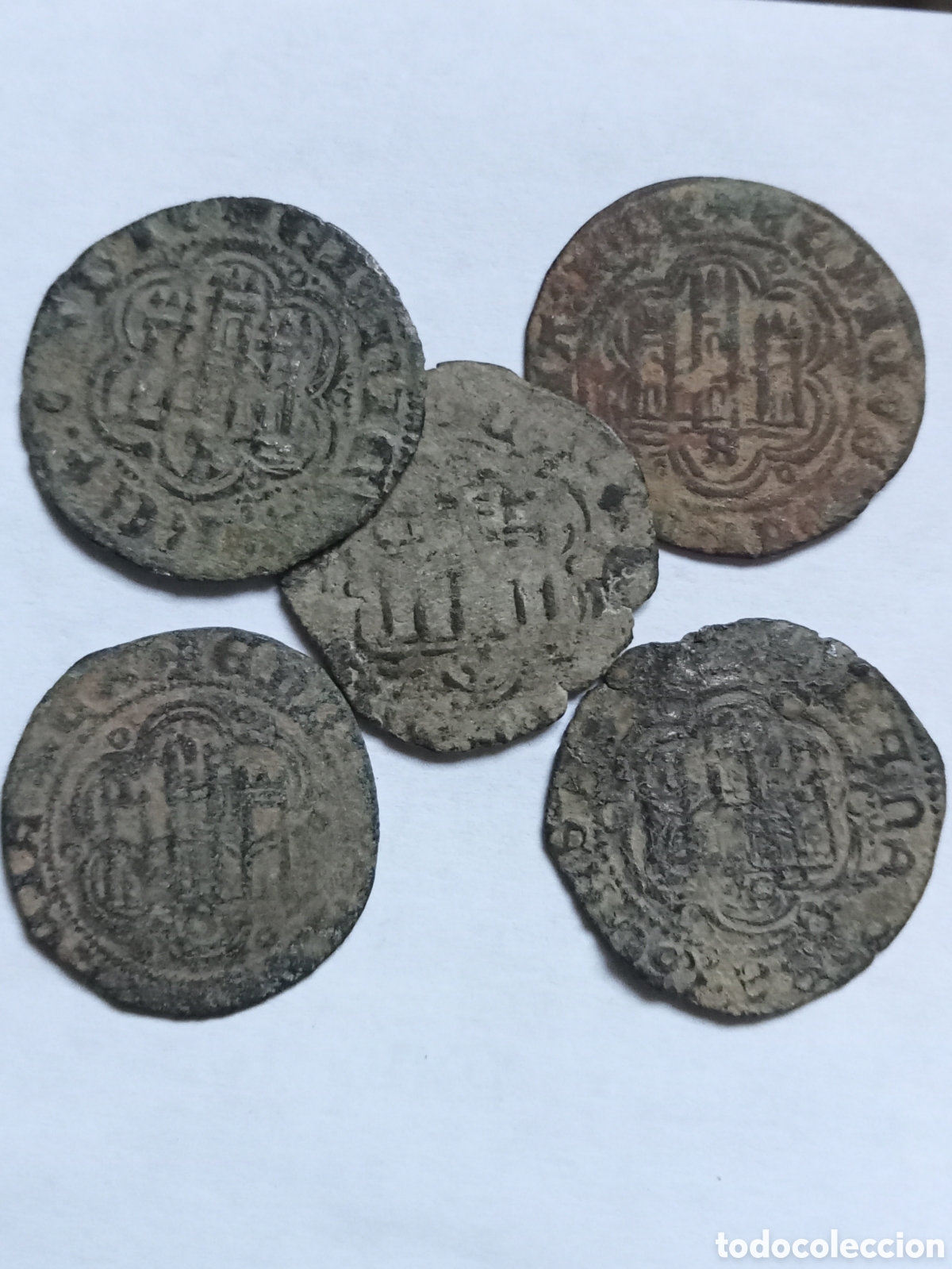Monedas medievales: ENRIQUE III - 5 BLANCAS
