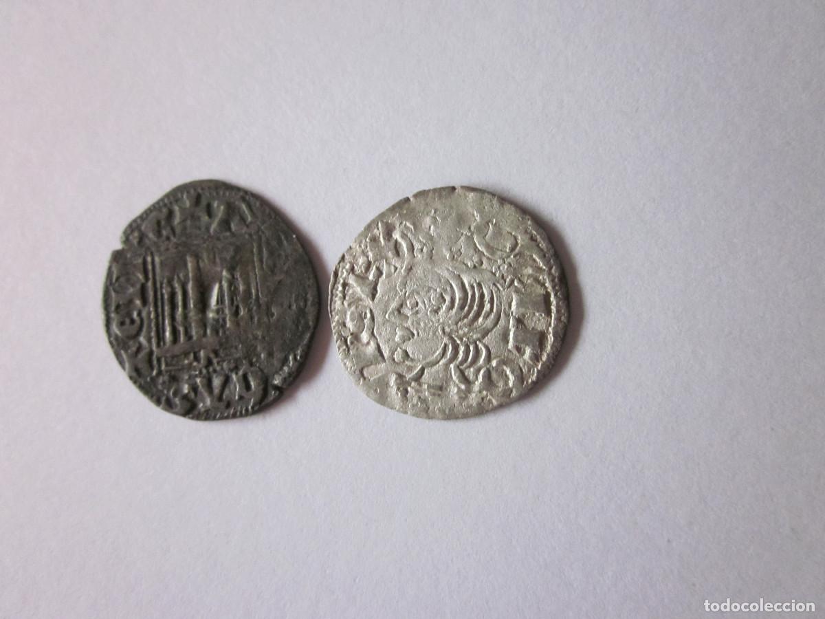 Monedas medievales: Nov&eacute;n y Cornado de Alfonso XI. Sevilla. S tumbada. Escasos.