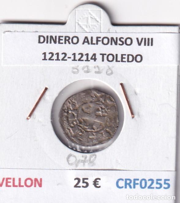 Monedas medievales: CRF0255 MONEDA ESPA&Ntilde;A DINERO ALFONSO VIII 1212-1214 TOLEDO VELLON
