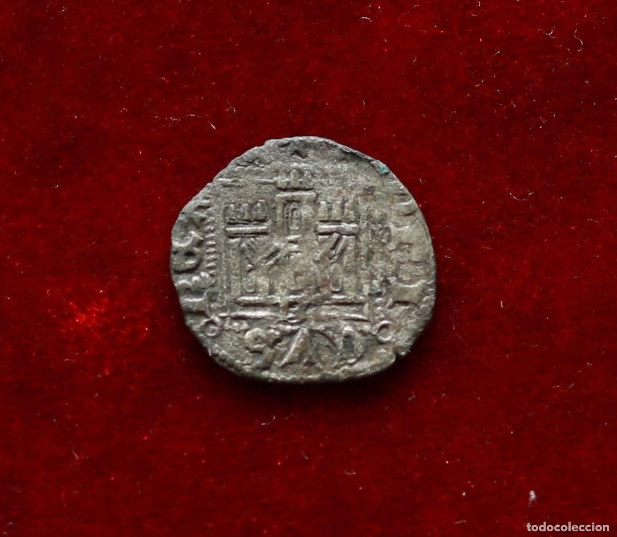 Monete medievali: NOVEN 1369-1379 ENRIQUE. 0,90 GR; 17,4 MM. CECA BURGOS