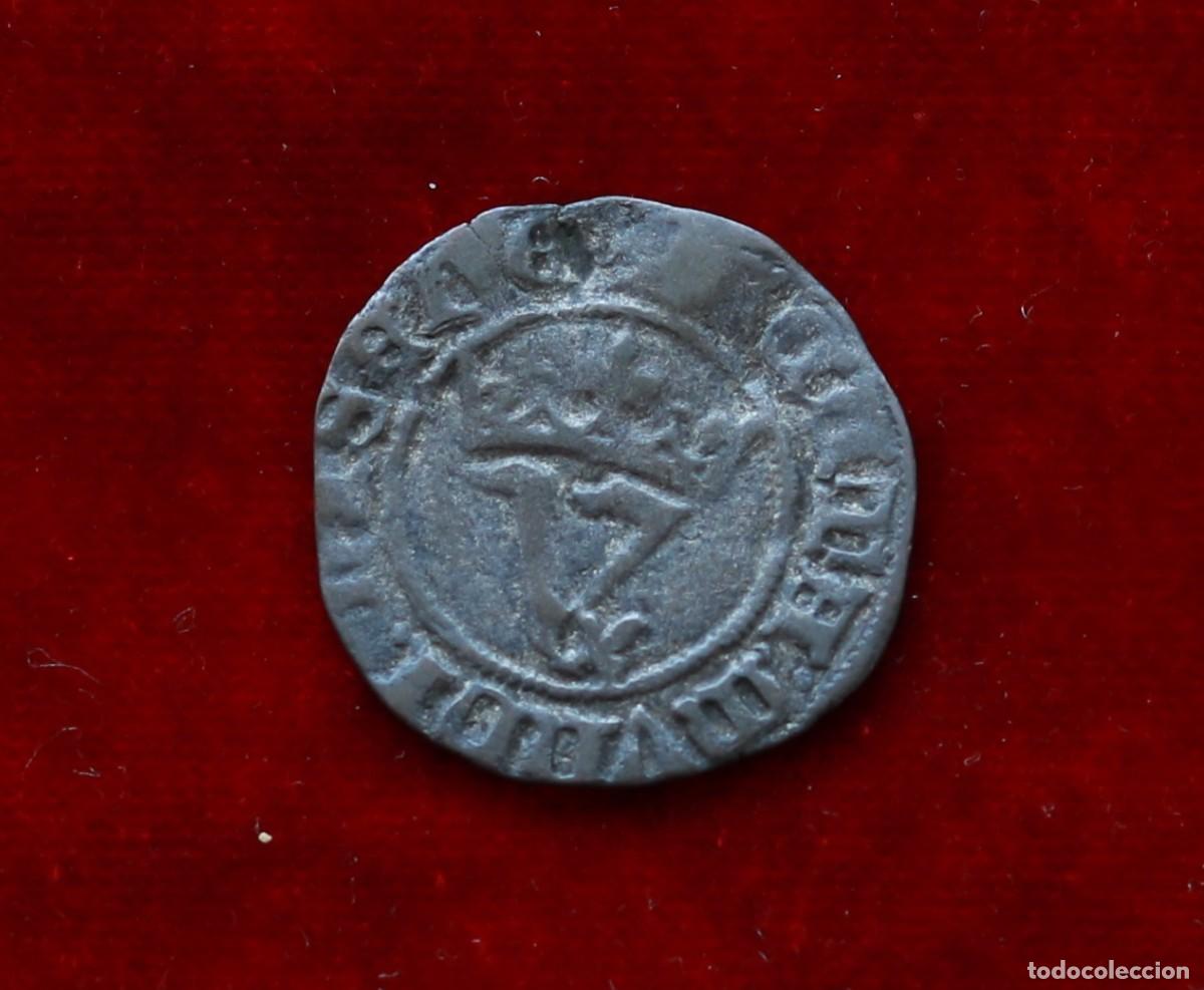 Monedas medievales: BLANCA AGNUS DEI 1386-1390 JUAN I. 1,31 GR; 20,4 MM. CECA SEVILLA