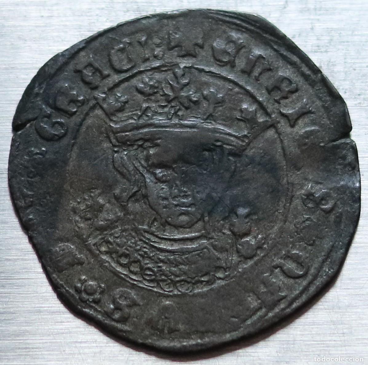 Monedas medievales: CUARTILLO 1454-1474 ENRIQUE IV. 3,09 GR; 27,5 MM. CECA SEVILLA