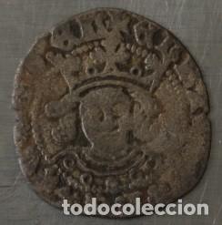 Monedas medievales: MEDIO CUARTILLO 1454-1471 ENRIQUE IV. 1,35 GR; 19,4-20,7 MM. CECA SEVILLA