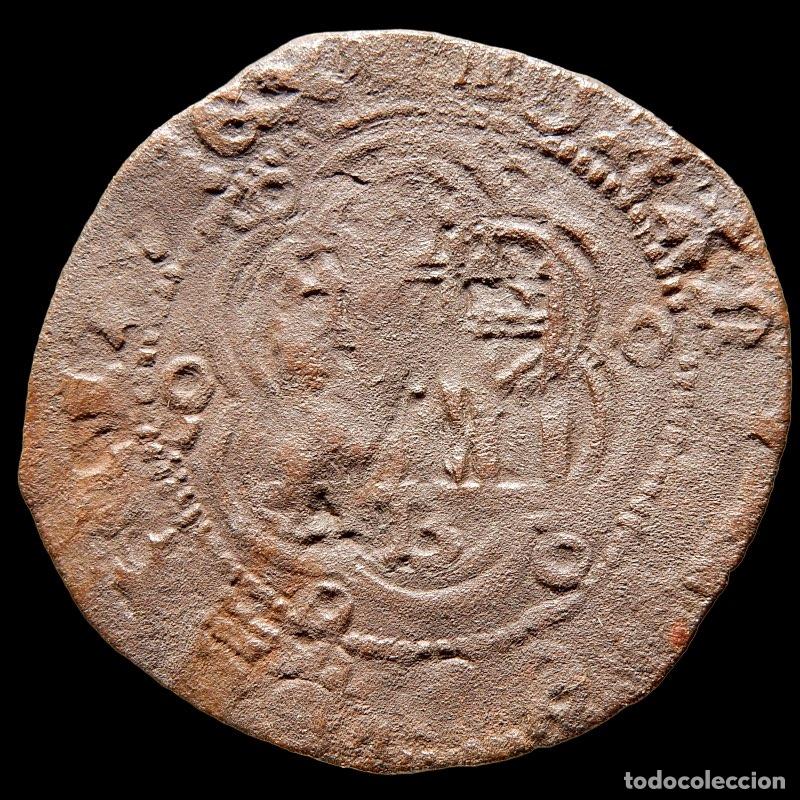 Monedas medievales: Juan II de Castilla (1406-1454). Blanca en vell&oacute;n. Burgos. A63-M