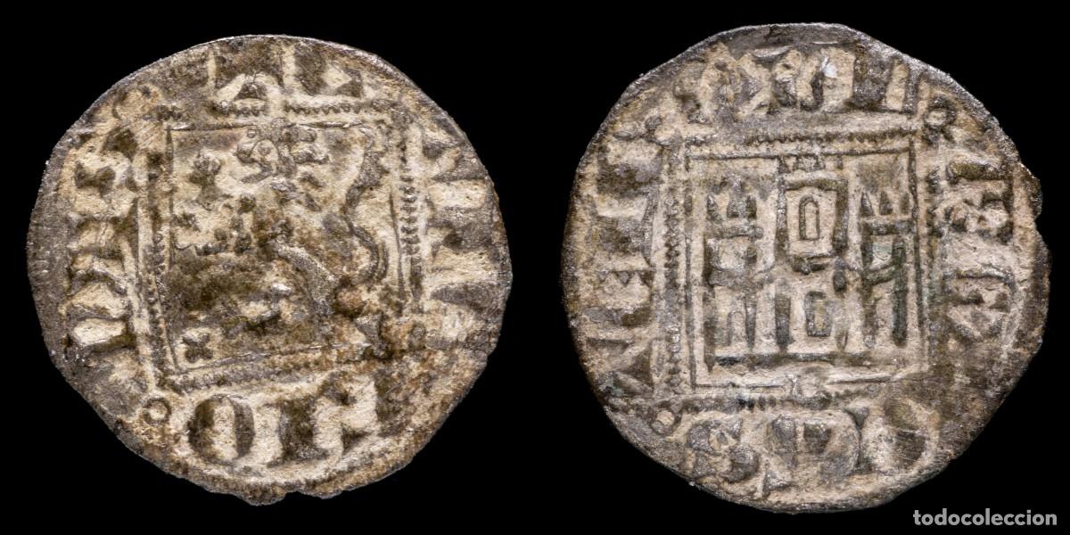 Monedas medievales: Noven Alfonso XI, Burgos Mint - 18 mm / 0,84 gr.