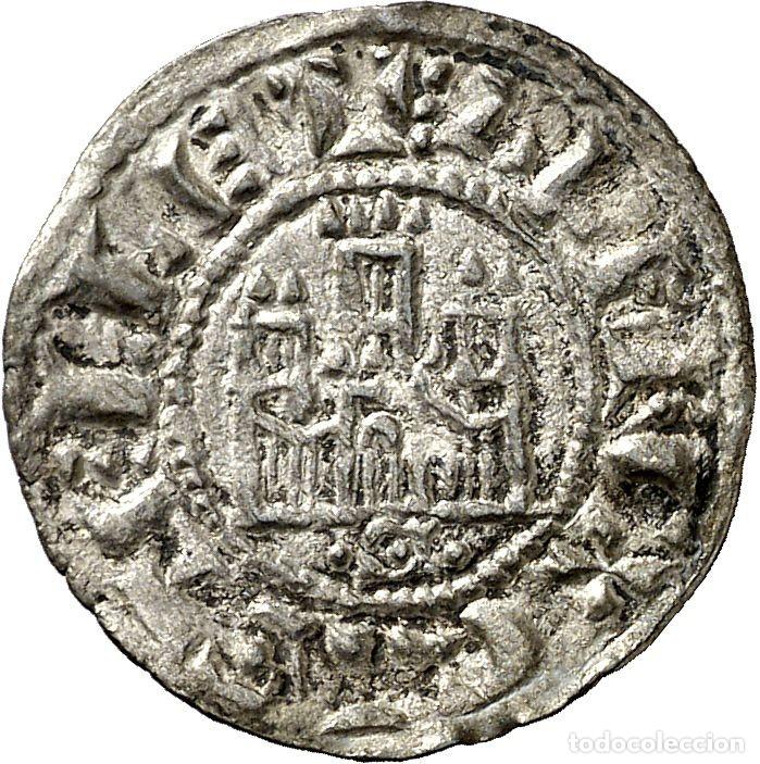 Monedas medievales: Alfonso X (1252-1284. Dinero. Sevilla