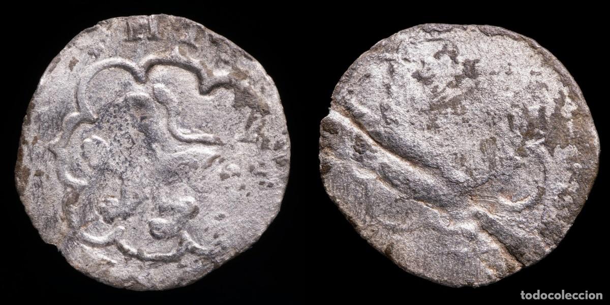 Monedas medievales: 1555/1598, Cuarto Philips II, Toledo Mint - 18 mm / 0,86 gr.