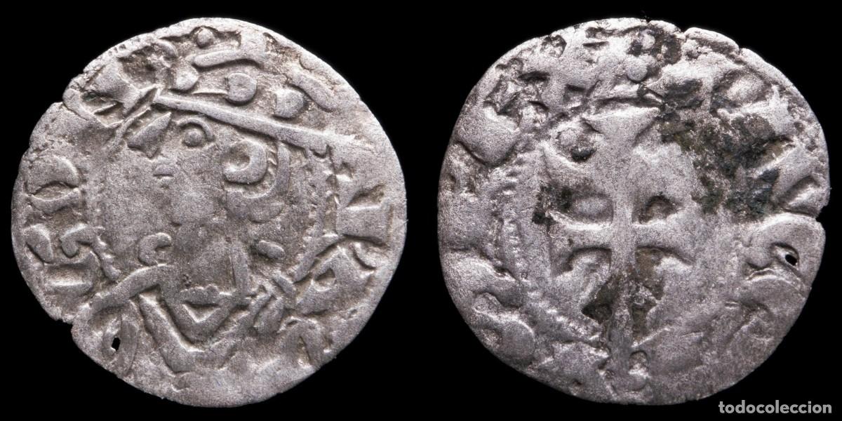 Monedas medievales: 1213/1276, Dinero Jaime I, Aragon Mint - 17 mm / 0,58 gr.