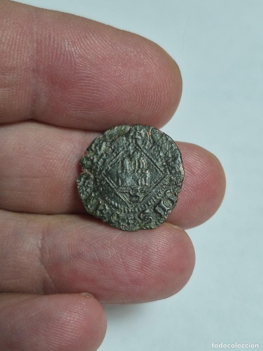 Monedas medievales: NT/ ENRIQUE IV BLANCA DE ROMBO SEVILLA S BAJO CASTILLO (A1313)