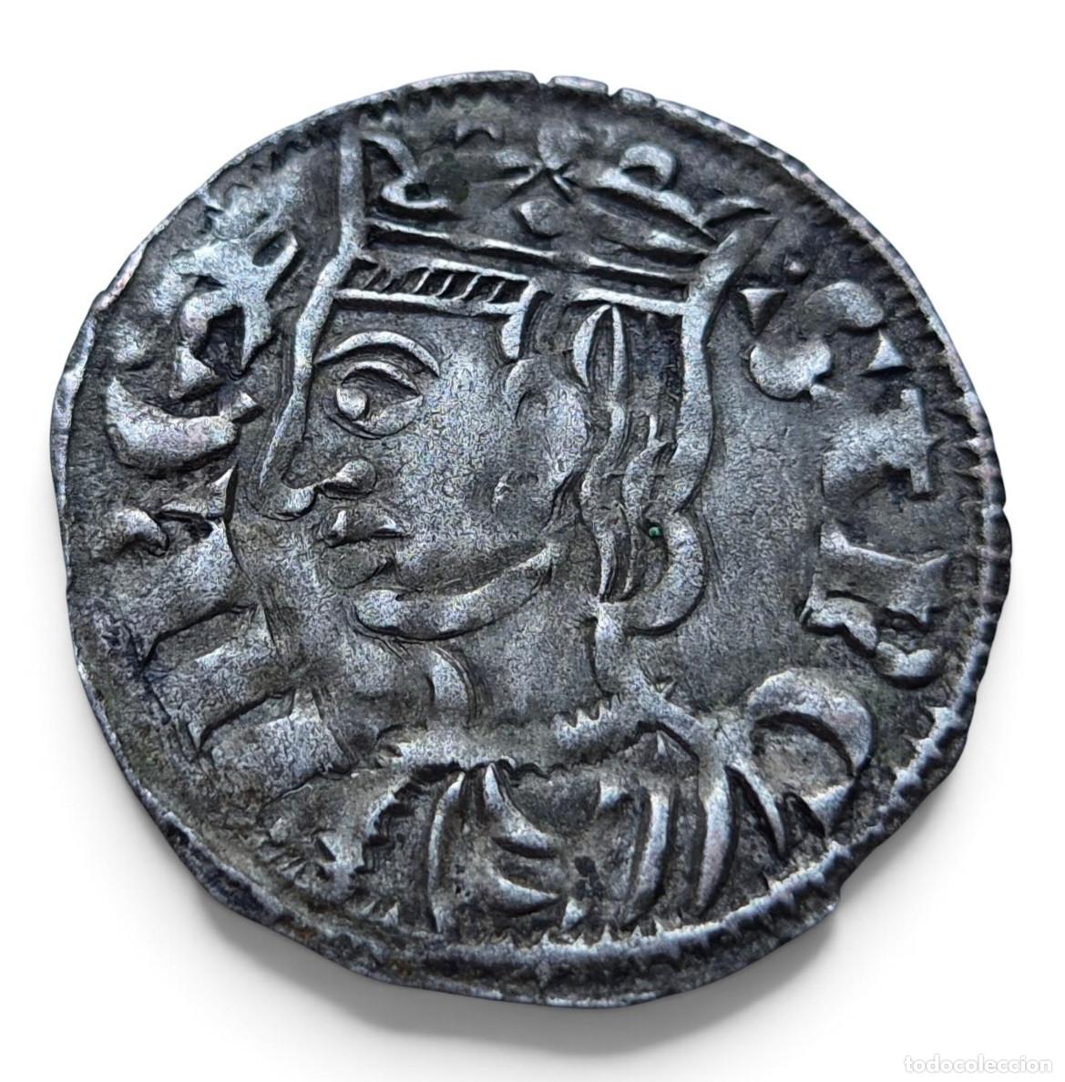 Monedas medievales: SANCHO IV BURGOS B. Bonito Dinero. B - *. Vell&oacute;n. Peso: 1.06 gr