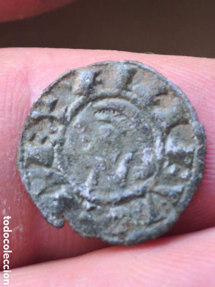 Monedas medievales: Alfonso VIII dinero Toledo
