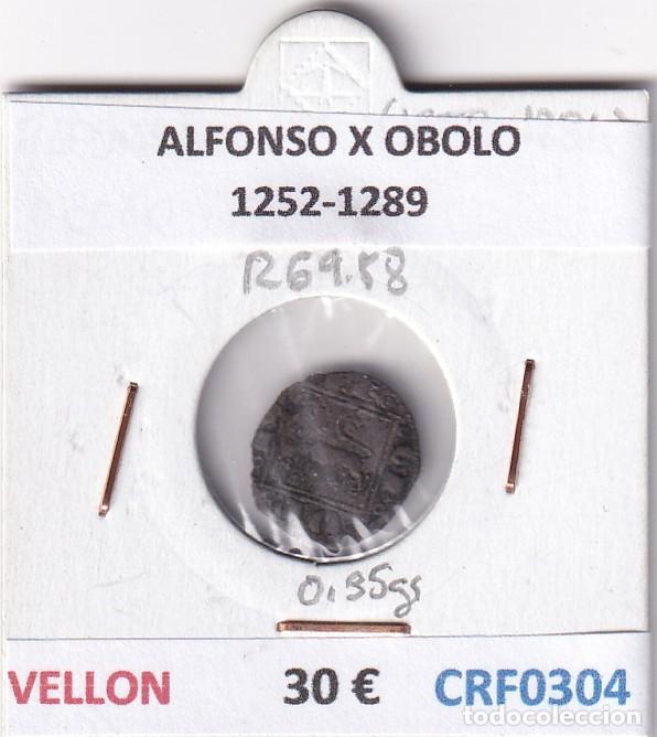 Monedas medievales: CRF0304 MONEDA ESPA&Ntilde;A ALFONSO X OBOLO 1252-1289 VELLON