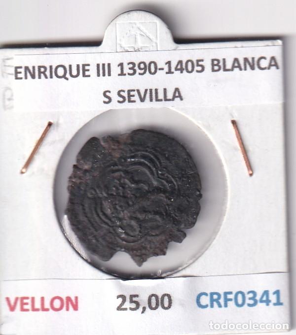 Monedas medievales: CRF0341 MONEDA ESPA&Ntilde;A ENRIQUE III 1390-1405 BLANCA S SEVILLA VELLON