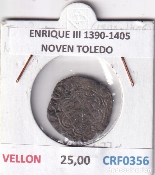 Monedas medievales: CRF0356 MONEDA ESPA&Ntilde;A ENRIQUE III 1390-1405 NOVEN TOLEDO VELLON