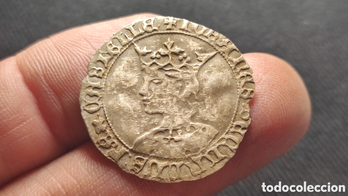 Monedas medievales: 1454 - 1 REAL de BUSTO - Enrique IV -