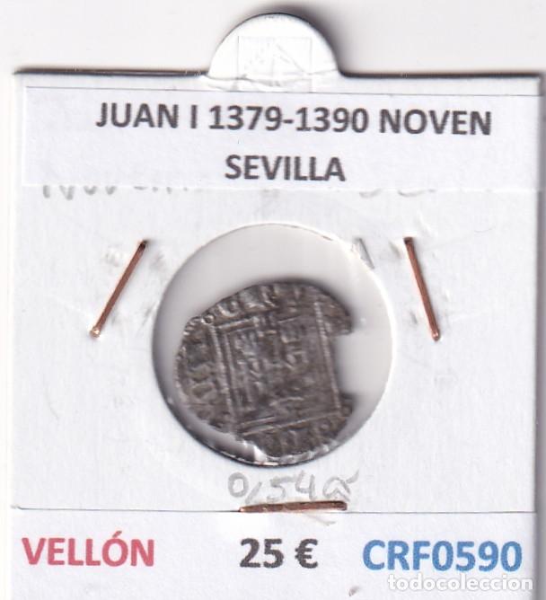 Monedas medievales: CRF0590 MONEDA ESPA&Ntilde;A JUAN I 1379-1390 NOVEN SEVILLA VELLON