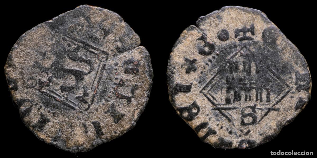 Monedas medievales: 1454/1474, Blanca Diamond Henry IV, Sevilla Mint (BAU 1194) - 18 mm / 1,02 gr.