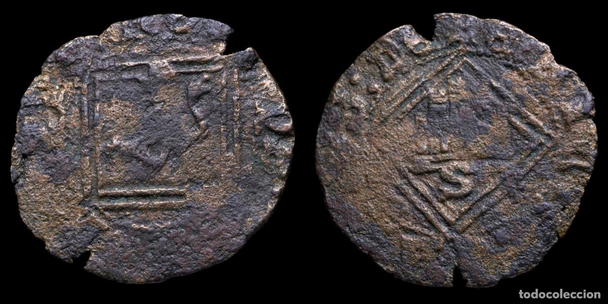 Monedas medievales: 1454/1474, Blanca Diamond Henry IV, Sevilla Mint (BAU 1194) - 19 mm / 0,92 gr.
