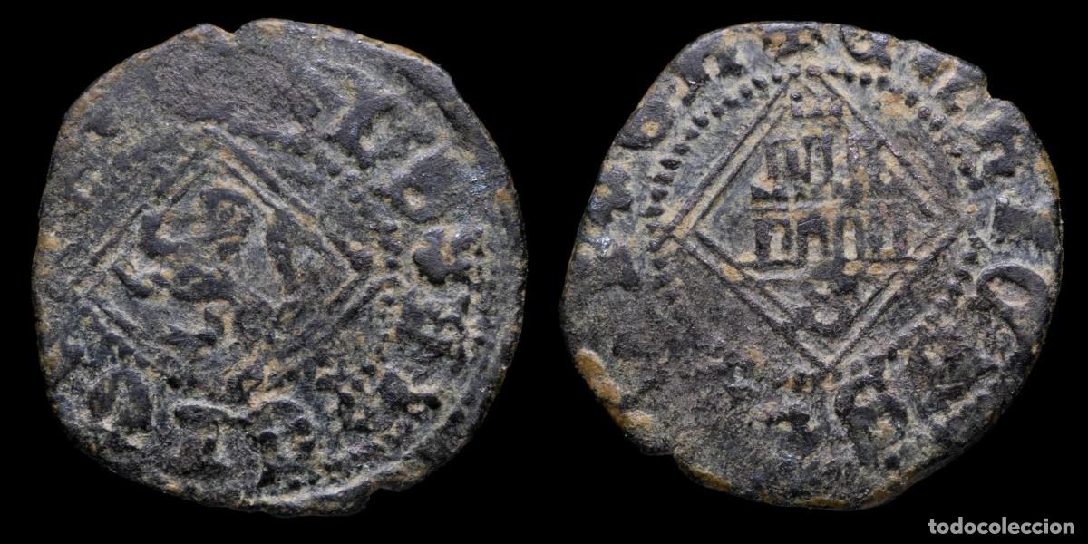 Monedas medievales: 1454/1474, Blanca Diamond Henry IV, Sevilla Mint (BAU 1194) - 18 mm / 1,26 gr.