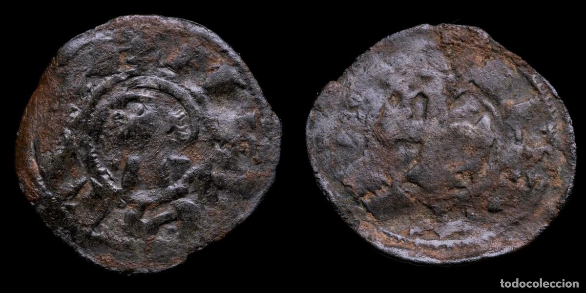 Monedas medievales: Dinero Alfonso I de Arag&oacute;n (1109-1126) Toledo Mint - 18 mm / 0,73 gr.