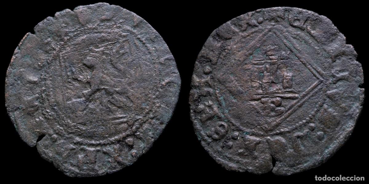 Monedas medievales: 1454/1474, Blanca Diamond Henry IV, Sevilla Mint (BAU 1194) - 20 mm / 0,78 gr.