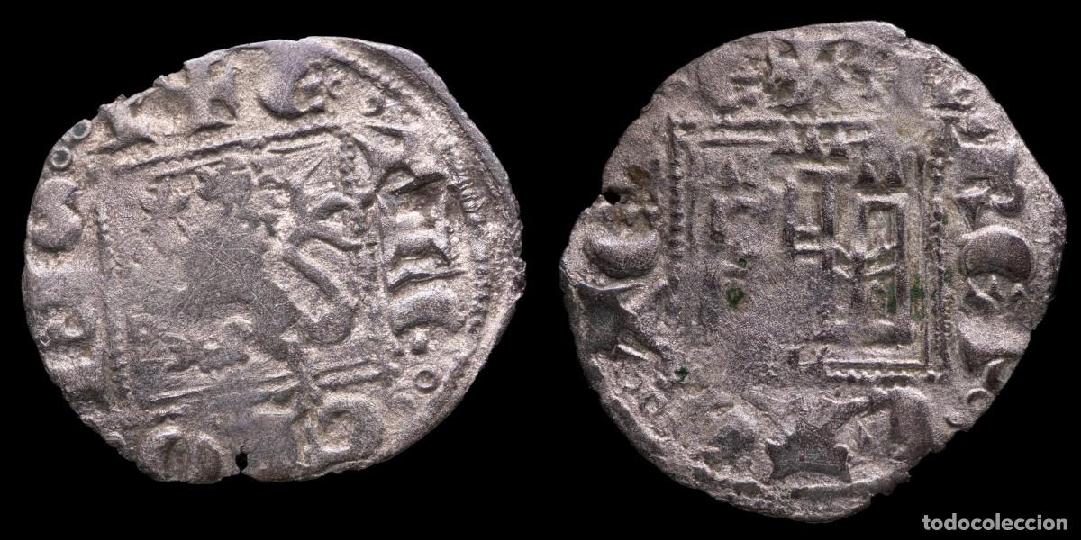 Monedas medievales: Noven Alfonso XI, Leon Mint (BAU 565) - 18mm / 0,63 gr.