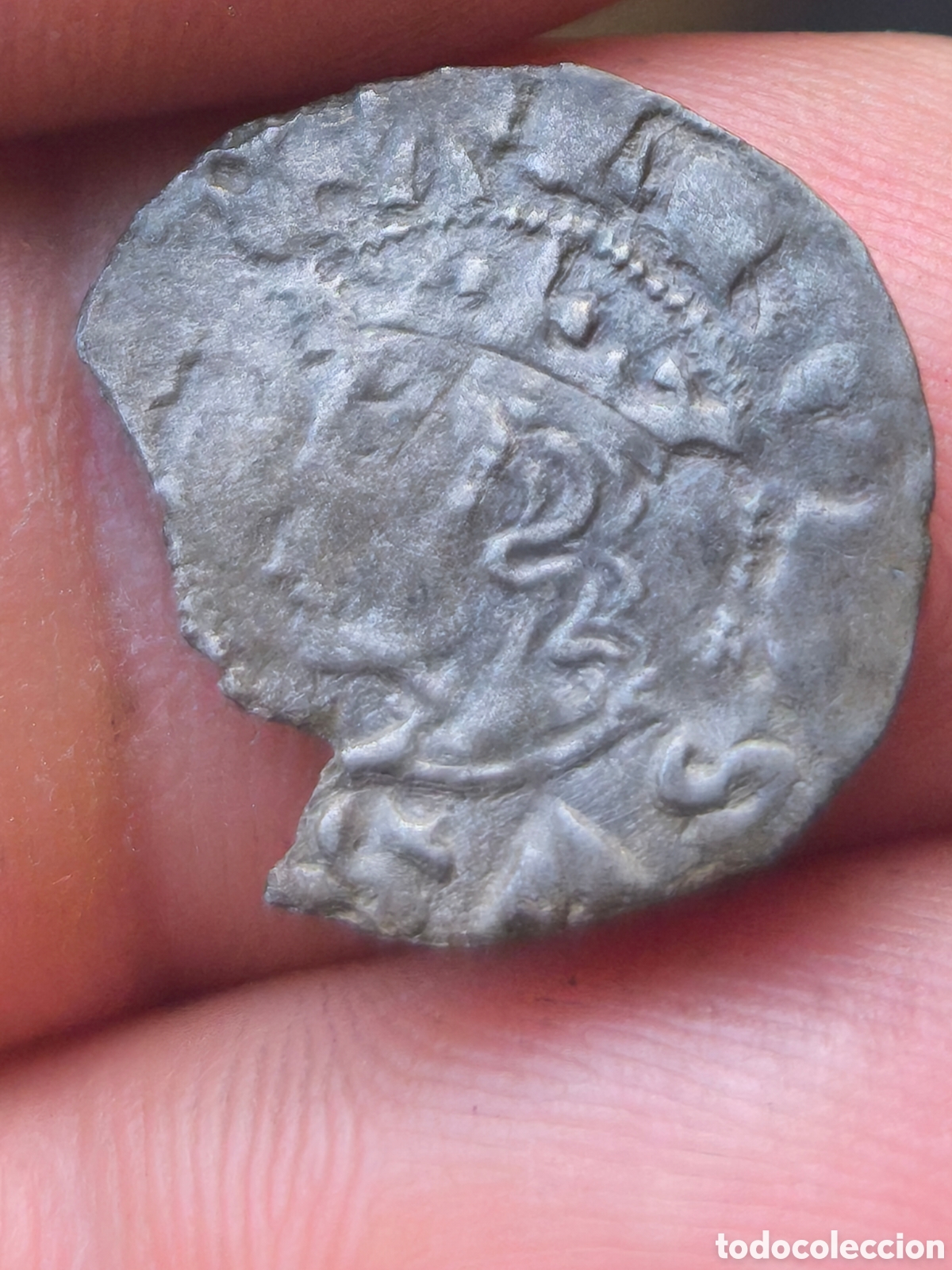 Monedas medievales: Alfonso XI Cornado Coru&ntilde;a vell&oacute;n plata