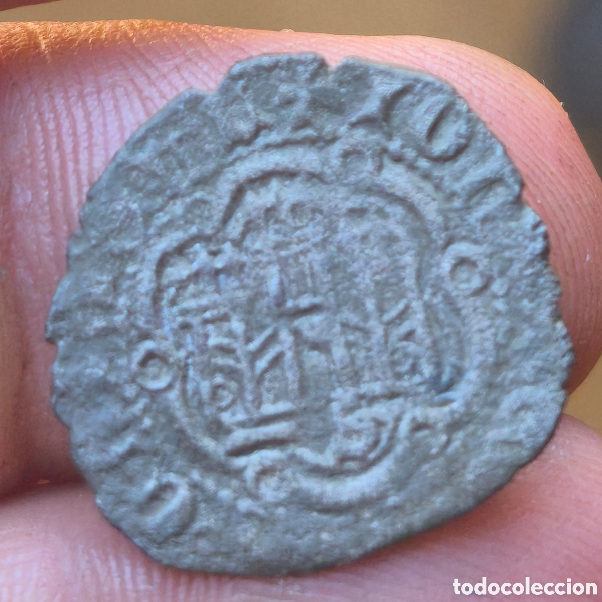 Monedas medievales: Juan II Blanca vell&oacute;n Sevilla