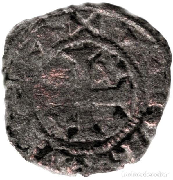 Monedas medievales: Alfonso VIII 1 Meaja (1/16) de Dinero a&ntilde;os 1158-1214 Reino de Castilla