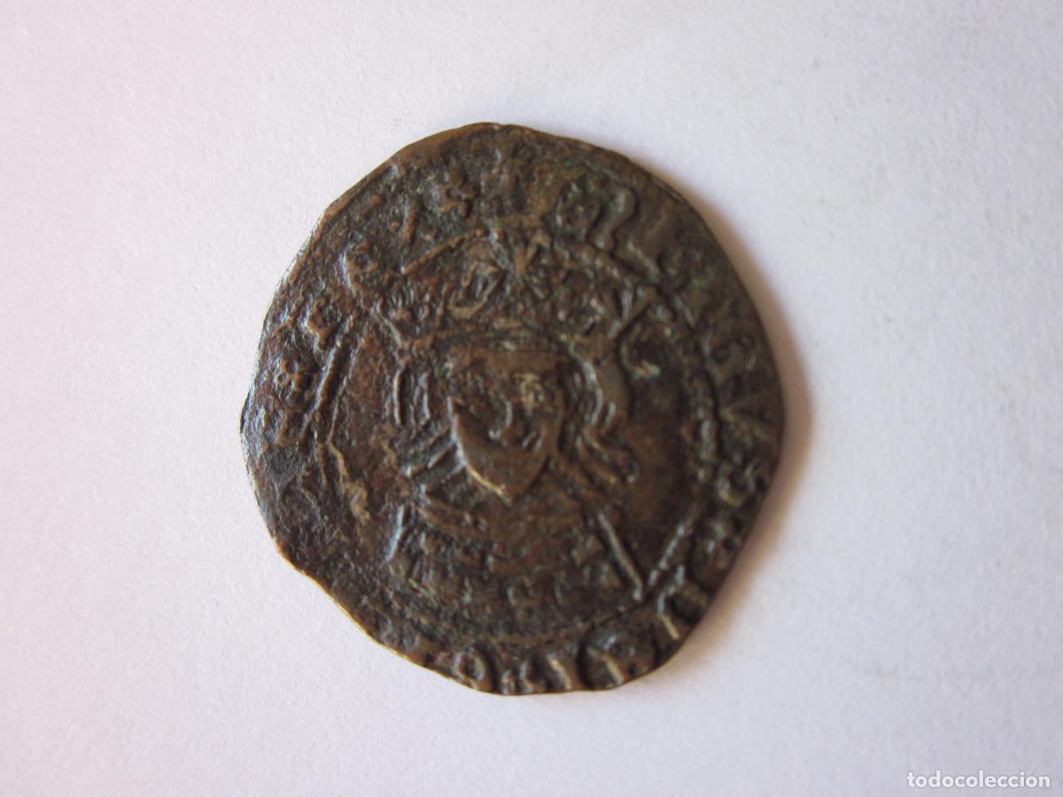 Monedas medievales: Cuartillo de Enrique IV. Le&oacute;n. Muy raro.