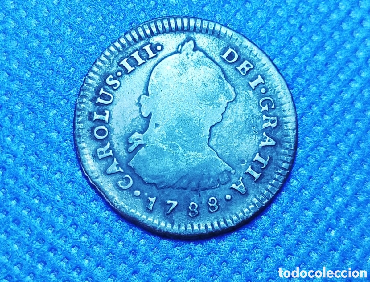 Monedas medievales: 1/2 reales D&eacute; Carlos III Potos&iacute; A&ntilde;o 1788 AR EN MBC