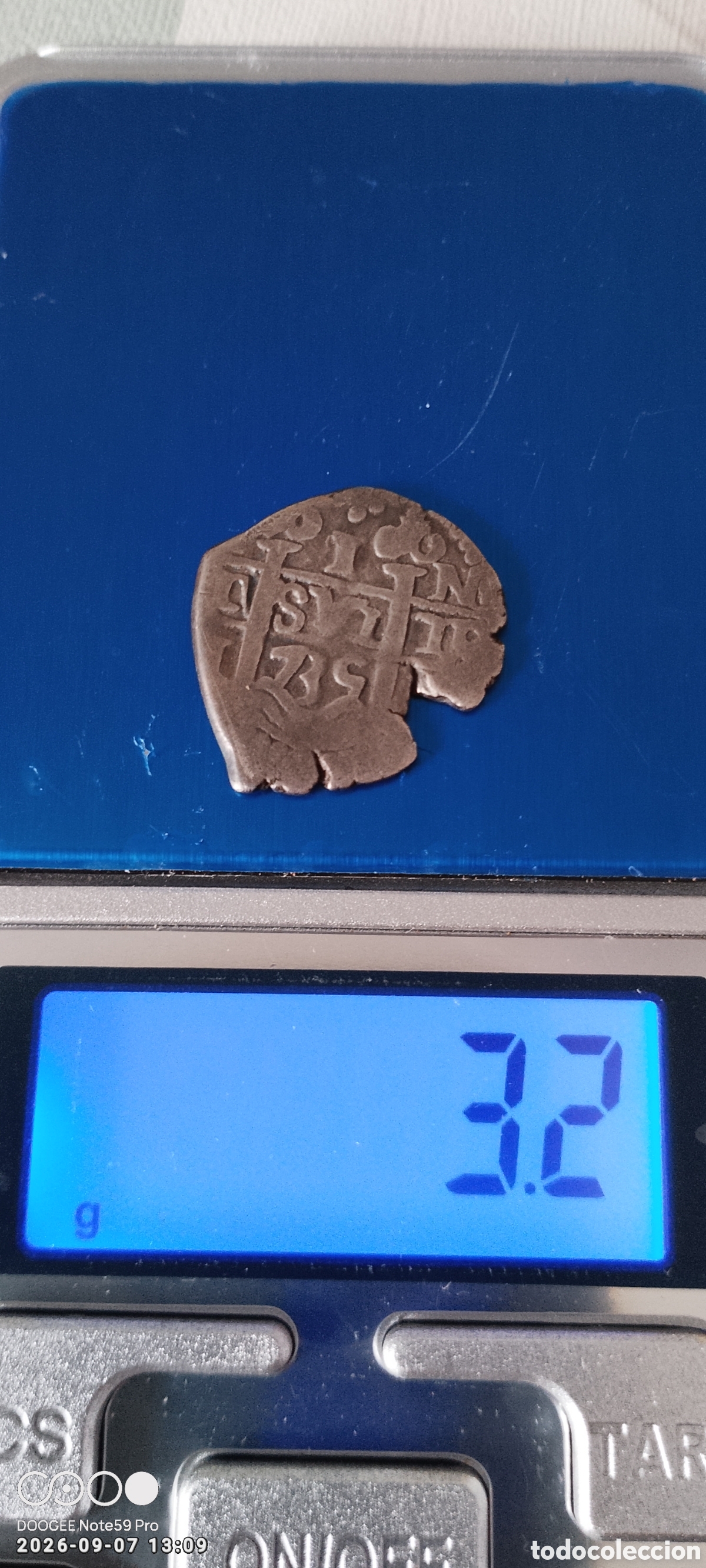 Monedas medievales: Real de felipe V 1735 Ceca de Potos&iacute; ensayador Esteban AR
