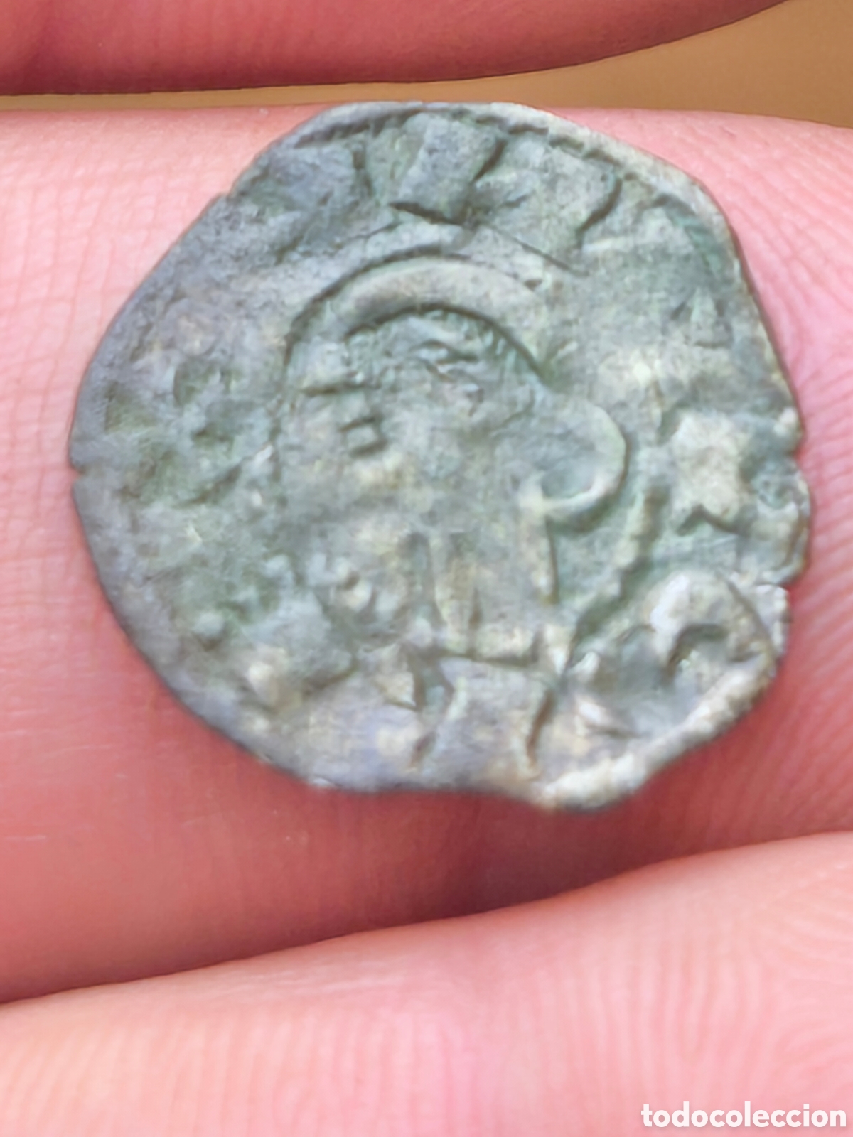 Monedas medievales: Alfonso VIII dinero vell&oacute;n