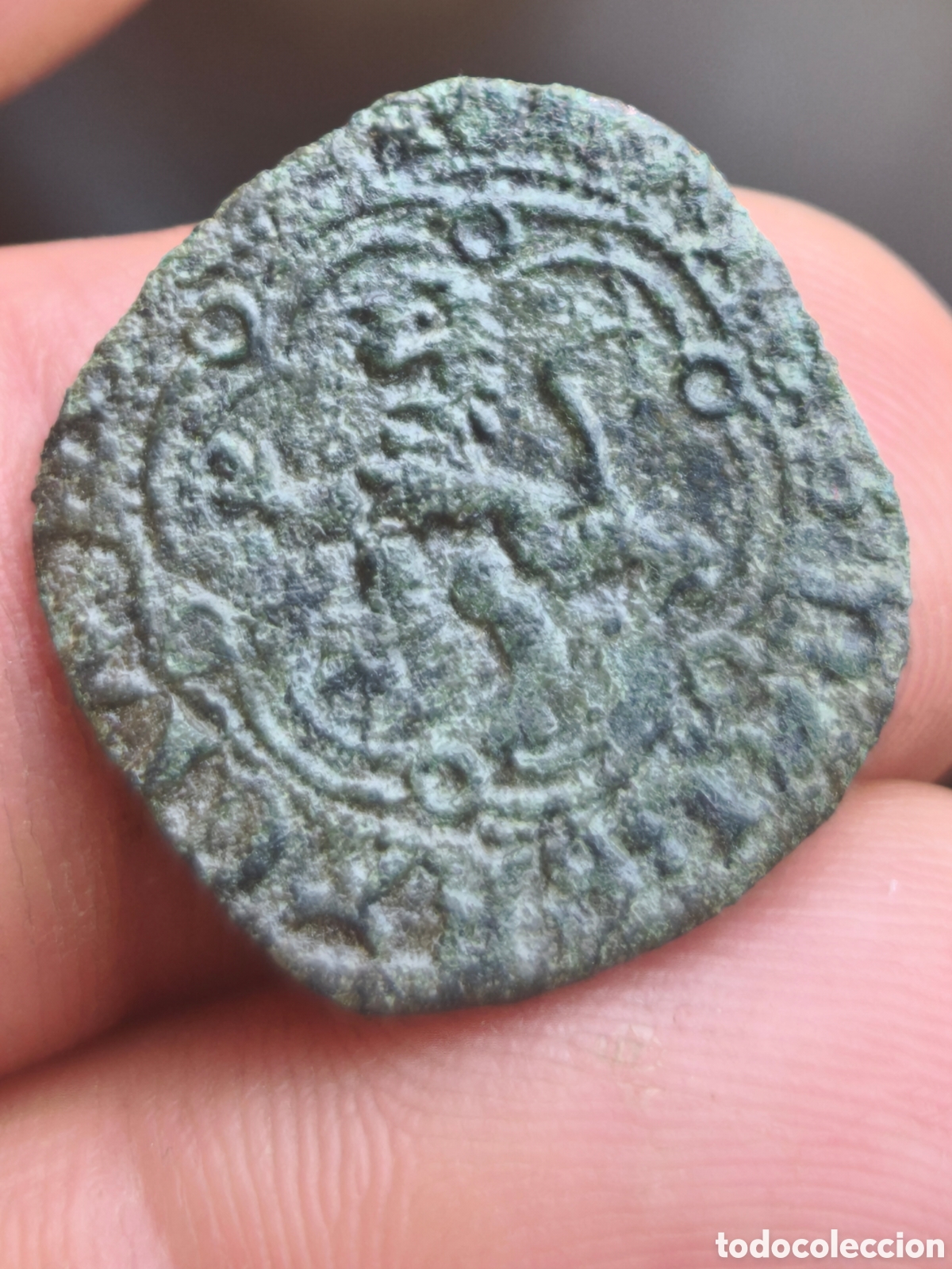 Monedas medievales: Juan II Blanca de Vell&oacute;n Burgos B