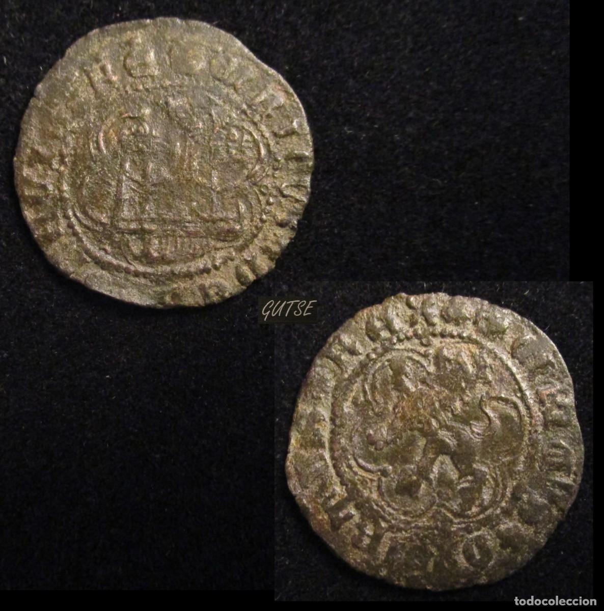 Monedas medievales: *GUTSE*165-ENRIQUE IV, BLANCA DE SEGOVIA, AB 820, MBC.