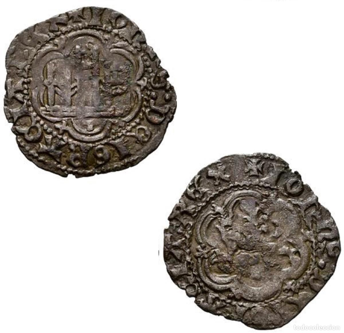 Monedas medievales: *GUTSE*202-JUAN II, BLANCA DE TOLEDO, AB 629, MBC+.