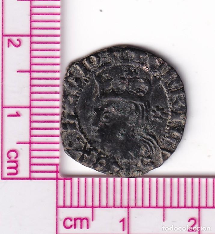 Monnaies m&eacute;di&eacute;vales: CRF1983 MONEDA ENRIQUE II (1368-1379) CRUZADO FLORES TRAS LA CABEZA